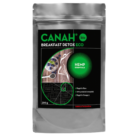 Detoxifiere - Fibre din Seminte de Canepa, Breakfast Detox Eco, 300g, Canah