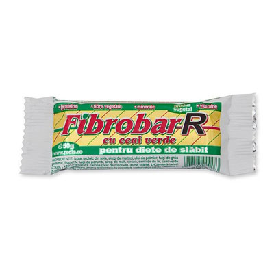 Batoane proteice - Fibrobar Baton Slabit Ceai Verde Redis 50gr