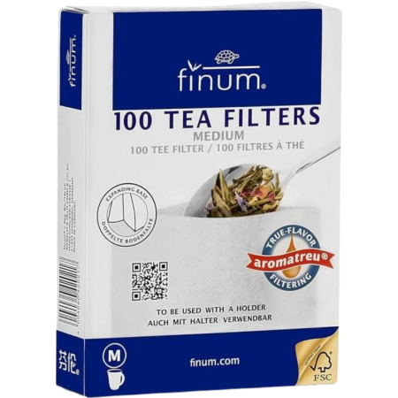 Alimente - Filtre pentru Ceai Marimea M Alb 100buc Finum