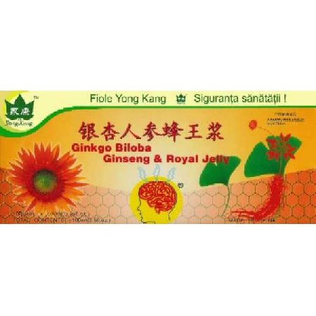 Cardiovasculare - Fiole Ginkgo si Ginseng Yong Kang 10fiole