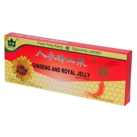 Imunitate - Fiole Ginseng And Royal Jelly 10 Fiole Yong Kang