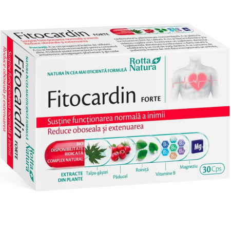 Cardiovasculare - Fitocardin Forte 30cp Rotta Natura