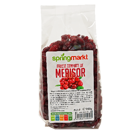 Fructe uscate - Fructe confiate de Merisor 250 g