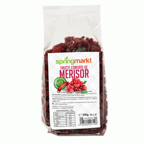 Fructe uscate - Fructe Confiate de Merisor 500gr