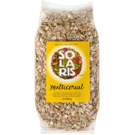 Alimente - Fulgi de Cereale Amestec (multicereal, 500gr, Solaris
