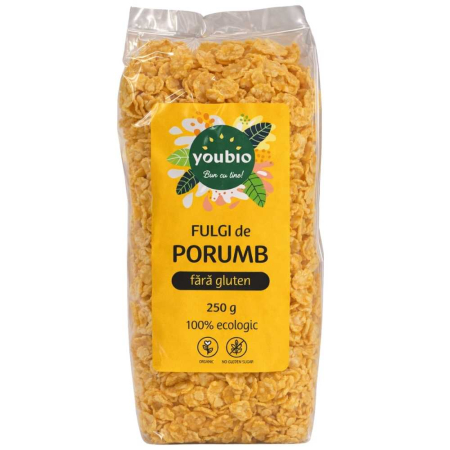 Fulgi de porumb, fara gluten, organic 250g, youbio [0]