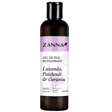 Gel de dus Revigorant cu Lavanda si Geraniu, 250ml, Zanna [0]