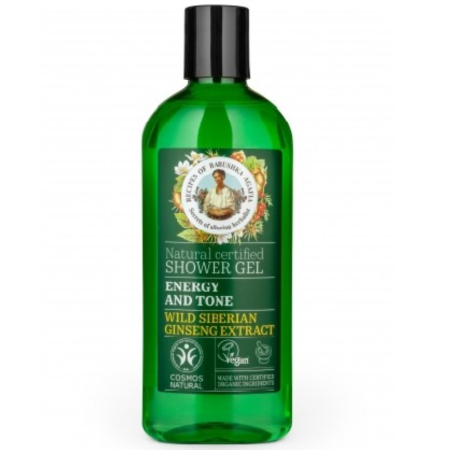Gel de Duș Tonifiant cu extract de Ginseng, 260ml, Bunica Agafia [0]