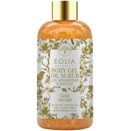 Geluri de dus naturale - Gel scrub pentru corp, Gold Orhid, 250ml, Eolia