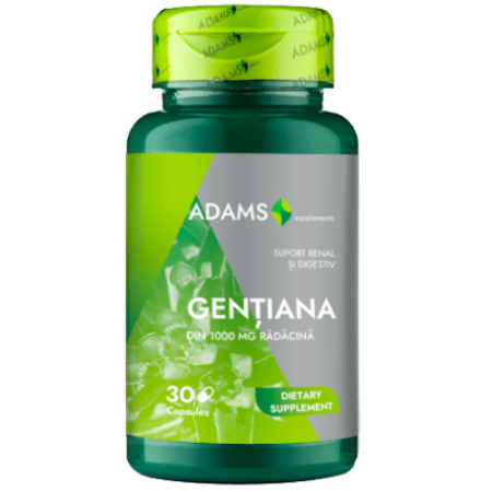 Digestie - Gentiana 1000mg, 30cps, Adams Supplements