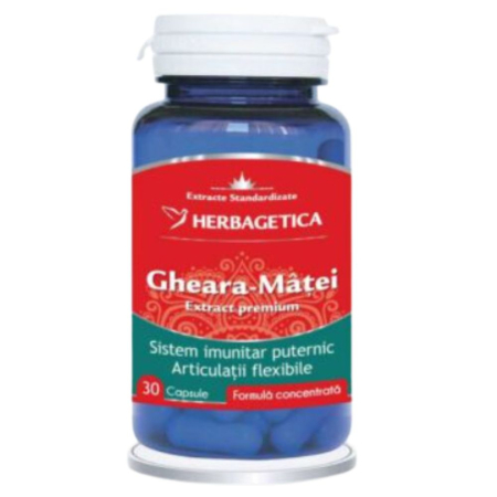 Gheara-Matei Extract Standardizat, 30cps, Herbagetica [0]