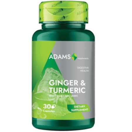 Ghimbir & Turmeric, 30cps, Adams Supplements [0]