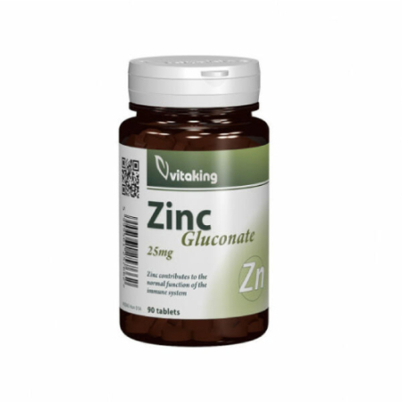 Imunitate - Gluconat de Zinc 25mg, 90cpr, Vitaking
