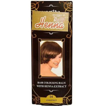 Sampoane si balsamuri - Henna Balsam Colorare Nr.14 Castaniu 75ml Henna Sonia