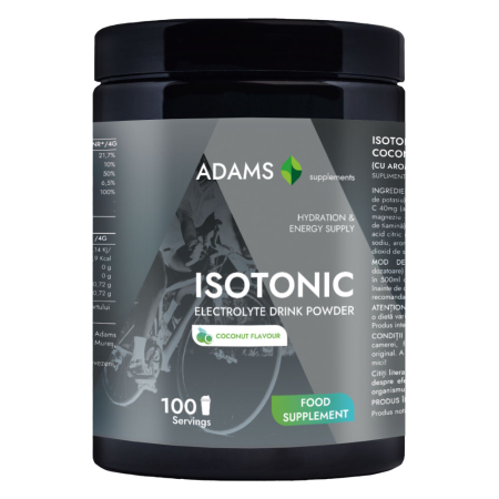 Suplimente fitness - Isotonic Electrolyte Drink (Coconut), 400g, Adams Supplements