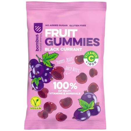 Jeleuri de fructe cu Coacaze Negre, 35g, Bombus [1]