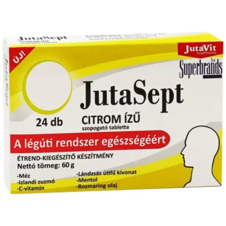 JutaSept, comprimate de supt cu gust de lamaie, 24cps, Jutavit [0]