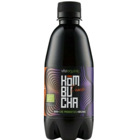 Kombucha cu Piersici Bio 330ml Vita Organic [0]