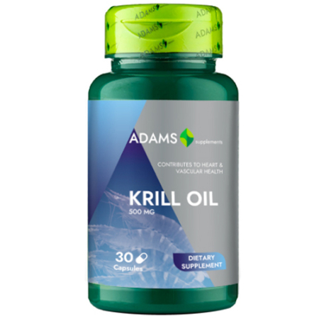 Cardiovasculare - Krill oil 500mg, 30cps, Adams Supplements
