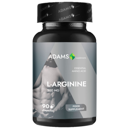Cardiovasculare - L-Arginine 500mg, 90cps, Adams Supplements