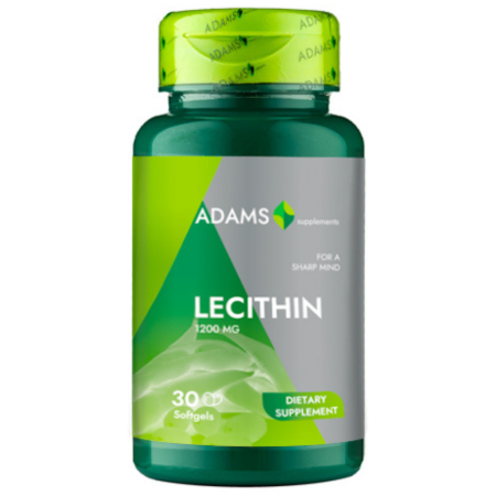 Memorie - Lecitina 1200mg, 30cps, Adams Supplements