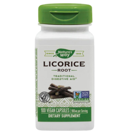 Licorice Root 450mg (Lemn dulce), 100cps, Natures Way [0]