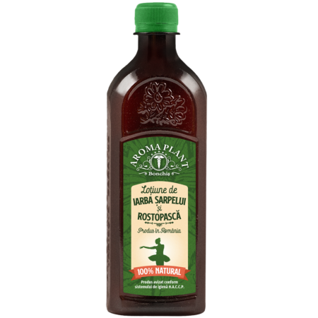 Remedii naturale - Lotiune cu Iarba Serpelui si Rostopasca 500ml AromaPlant
