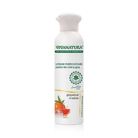 Unguente, geluri, solutii - Lotiune Purificatoare pentru Ten Mix si Gras 150ml Vivanatura