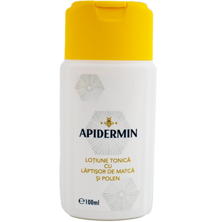 Creme cosmetice - Lotiune Tonica cu Laptisor de Matca si Polen 125ml Apidermin
