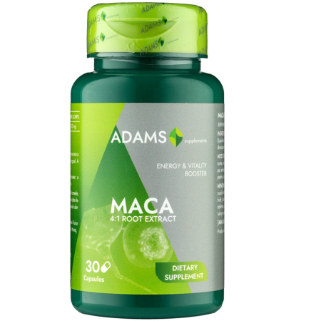Potenta barbati - Maca 500mg, 30cps, Adams Supplements