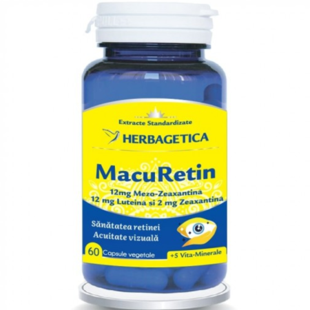 Sanatatea ochilor - Macuretin 60cps Herbagetica
