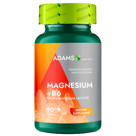 Multiminerale - Magneziu + B6, 90cps, Adams Supplements