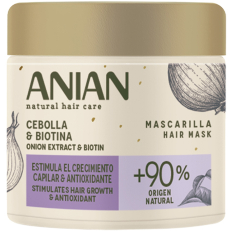 Sampoane si balsamuri - Masca de par cu extract de Onion & Biotin, 350ml, Anian