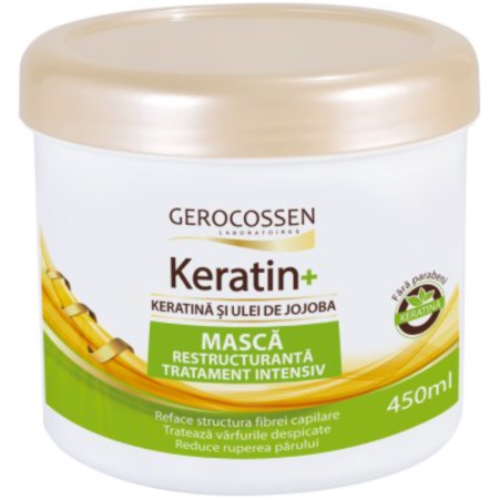 Cosmetice Bio si naturale - Masca Keratina Ulei Jojoba 450ml, Gerocossen