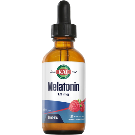 Somn usor - Melatonin Dropins, 1,5mg, KAL Vitamins