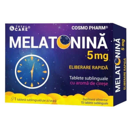 Somn usor - Melatonina 5mg, fast release, 30tab, CosmoPharm