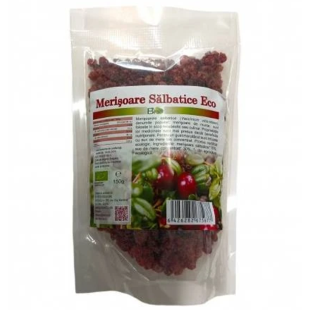 Fructe uscate - Merisoare Salbatice cu Suc de Mere Eco 150gr Deco Italia