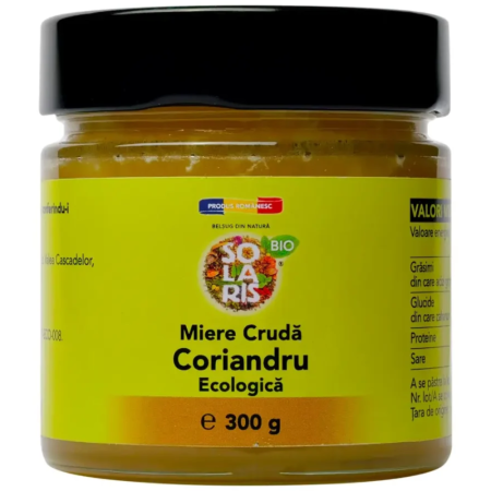 Miere - Miere Cruda Coriandru 300g Solaris