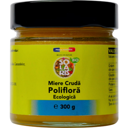 Miere - Miere Cruda Poliflora Eco 300g Solaris