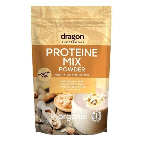Suplimente alimentare - Mix Proteic Raw Bio (Canepa, Chia, Dovleac, Cacao) 200gr