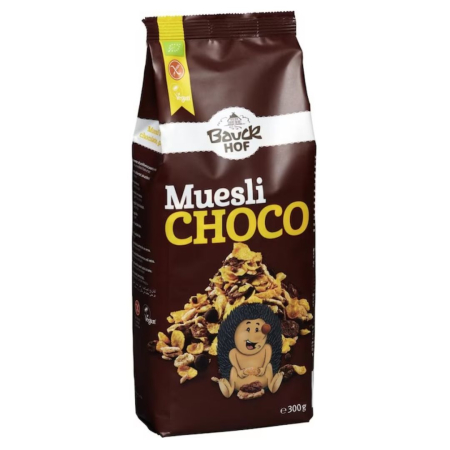 Cereale si leguminoase fara gluten - Musli Crocant, Eco, fara Gluten, 300g, Bauckhof