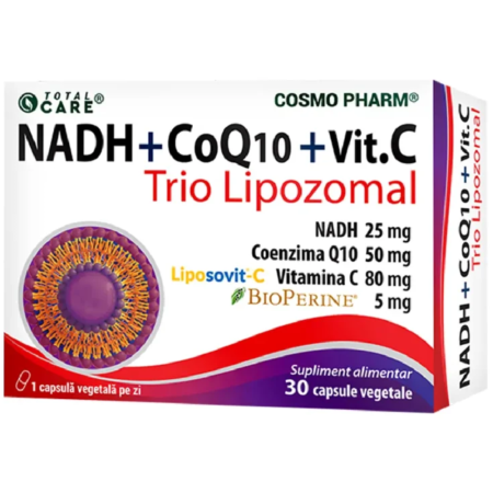 Cafea - NADH+Coenzima Q10+Vitamina C 30cps Cosmopharm