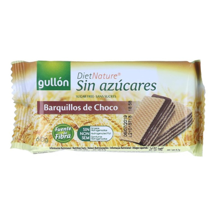 Napolitane cu Ciocolata fara Zahar 60g Gullon [2]
