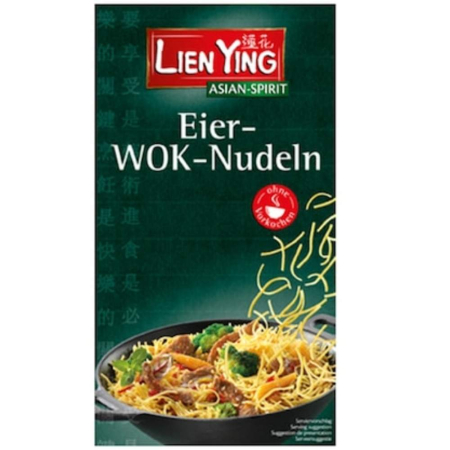 Paste - Noodles cu ou (Taietei) pentru Wok, 250g, Lien Ying