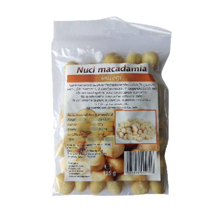 Seminte, nuci - Nuci de Macadamia Intregi 125gr Deco Italia