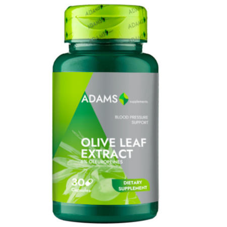 Cardiovasculare - Olive Leaf Extract 600mg, 30cps, Adams Supplements