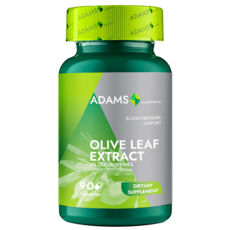 Cardiovasculare - Olive Leaf Extract 600mg, 90cps, Adams Supplements