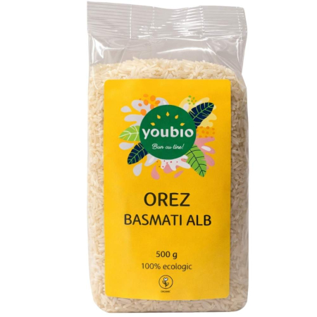 Orez basmati alb, organic, 500g, Youbio [0]