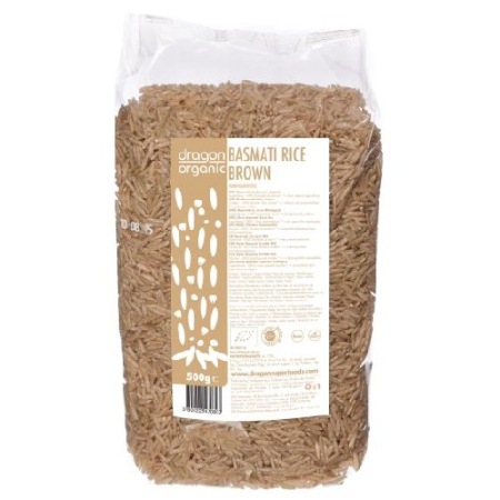 Orez Basmati Brun Bio 500g Dragon Superfoods [1]