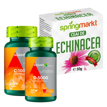 Vitamina D - Pachet de Imunitate - Vit. C + Vit. D + Ceai Echinaceea